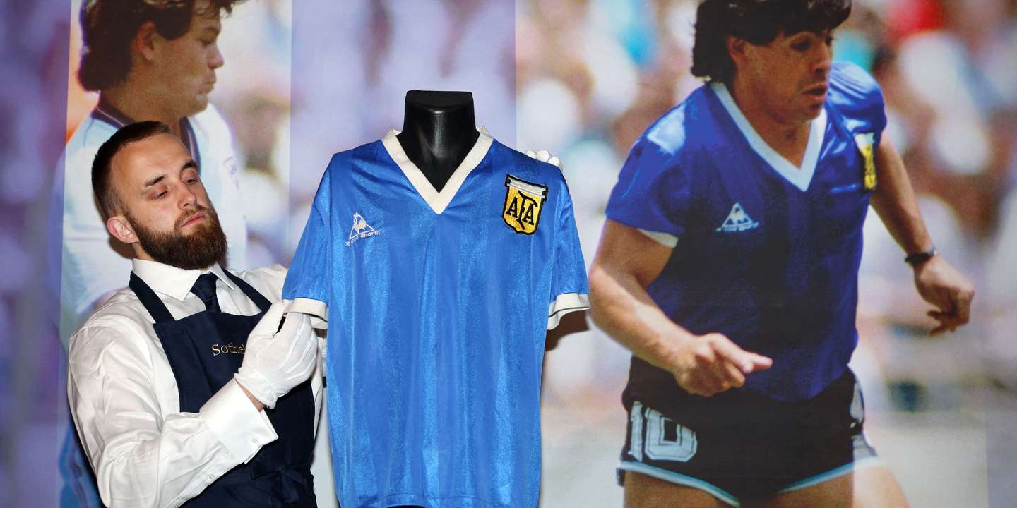 A Diego Maradona jersey sold for a record sum at Sotheby's