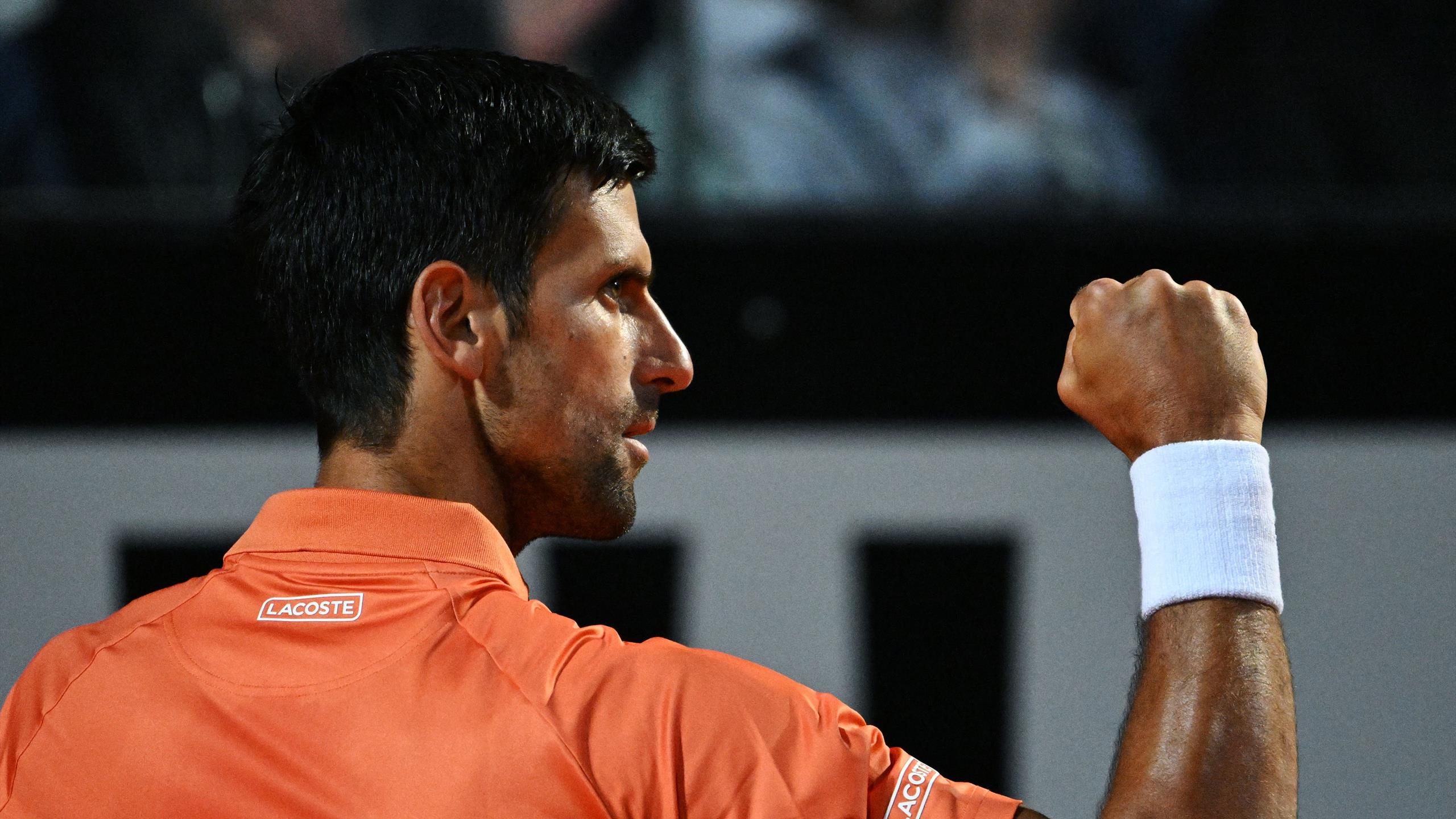 Follow the final of the Masters 1000 Rome Djokovic - Tsitsipas on the Eurosport App