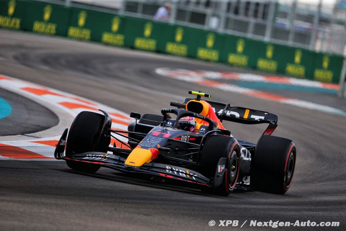 Formula 1 |  Miami, EL3: Pérez is ahead of Leclerc and Verstappen, Ocon in the wall