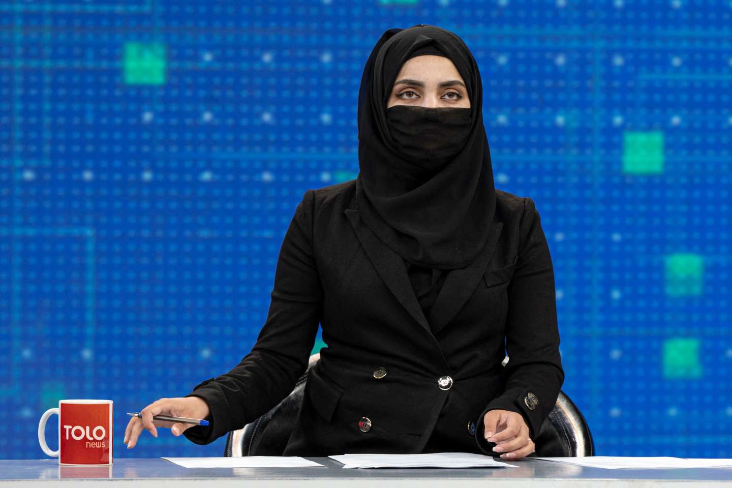 In Afghanistan, TV presenters finally cover their faces