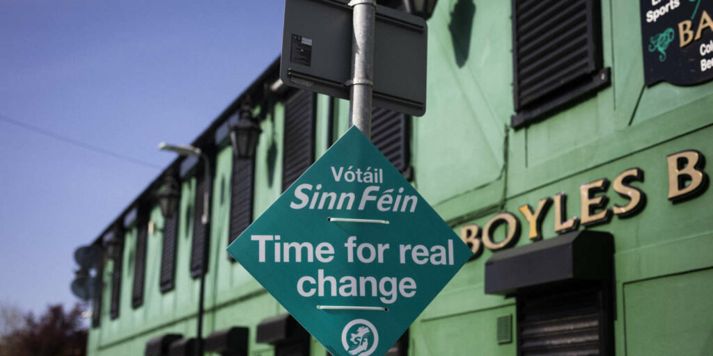 Sinn Fein, in favor of reunification, well placed to become the first political force in Northern Ireland