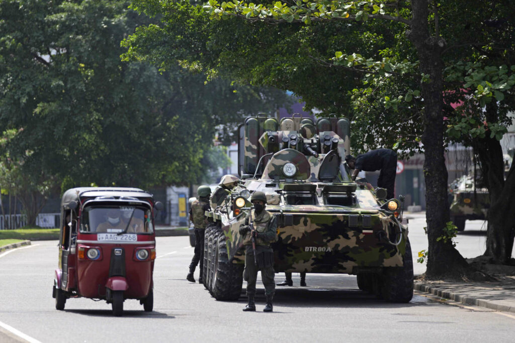 Sri Lanka deploys troops to capital after violence over anti-government protests