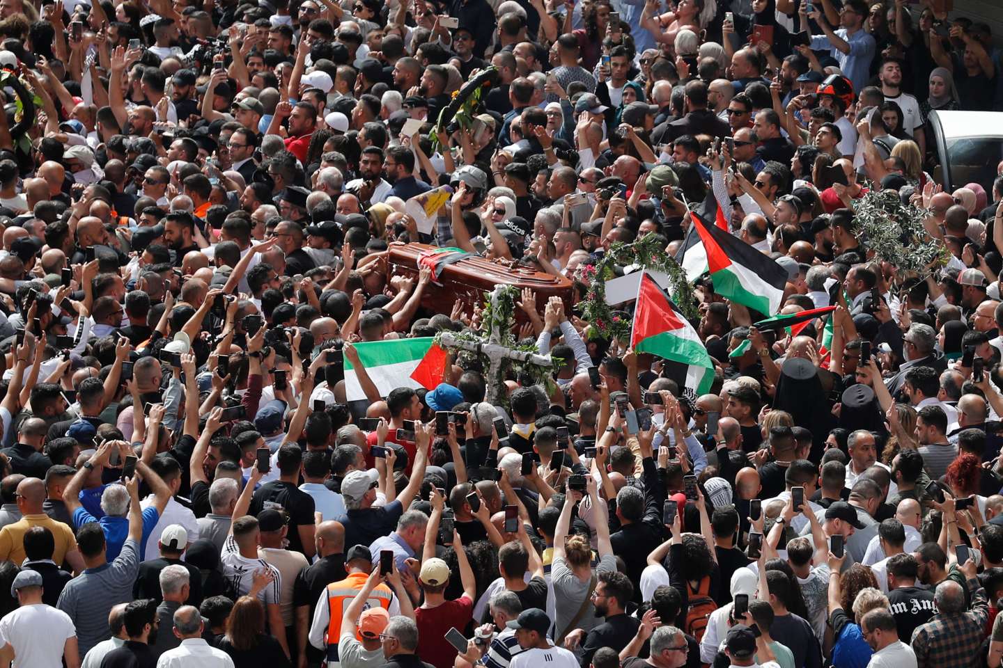 the funeral marred by violence by the Israeli police