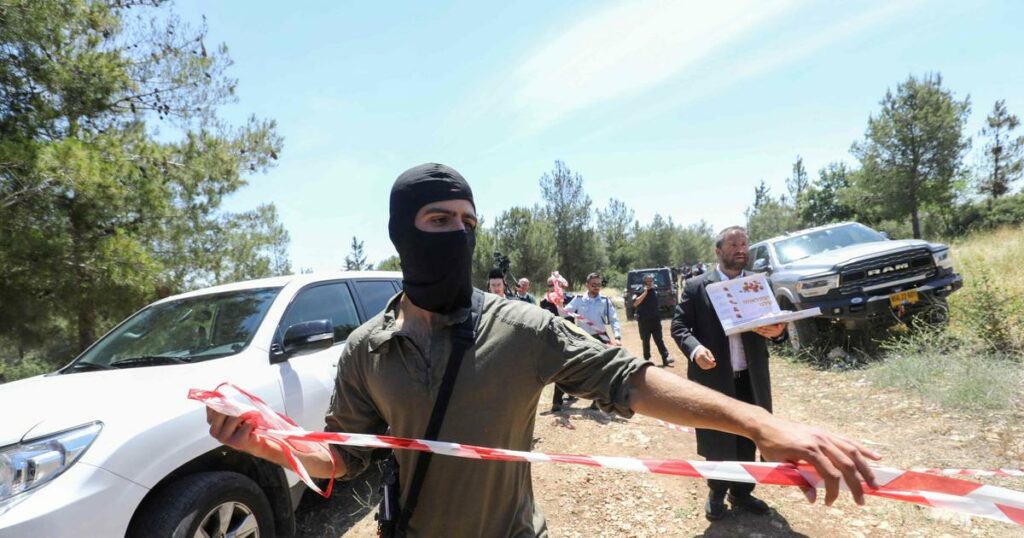 the two Palestinian suspects captured after two days on the run