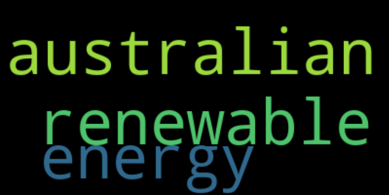 crer une image australian renewable energy